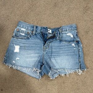 RSQ Light Blue Distressed Jean Shorts